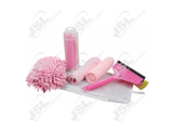 J051046 5pcs Pink Cleaning Kit in Mesh Bag